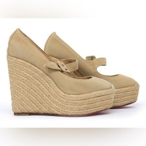 christian louboutin wedges